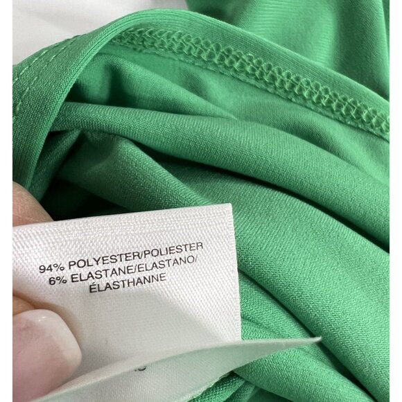 NWT Anne Klein Plus size 2X Top green stretch 3/4 Sleeves - Picture 4 of 9